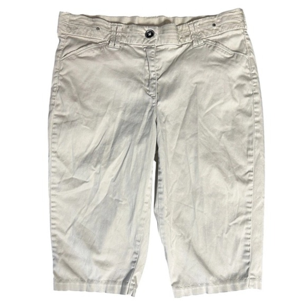 Charter Club Girls Tan Khaki Capri Pants Size 6 Cotton‎ Stretch Cropped Chinos
